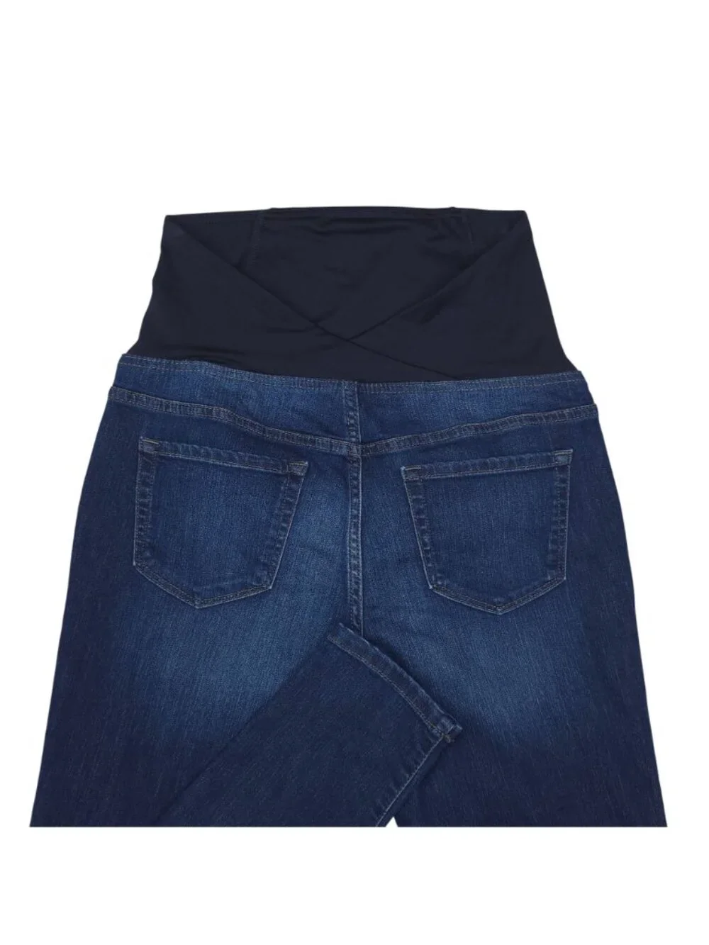 Isabel Maternity Skinny Maternity Jeans With Crossover Panel Size 8/29R Blue